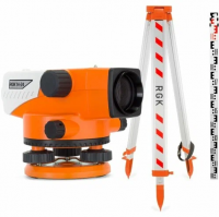 Комплект 3в1: нивелир RGK N-24 + штатив, рейка 5м Комплект 3в1: нивелир RGK N-24 + штатив, рейка 5м